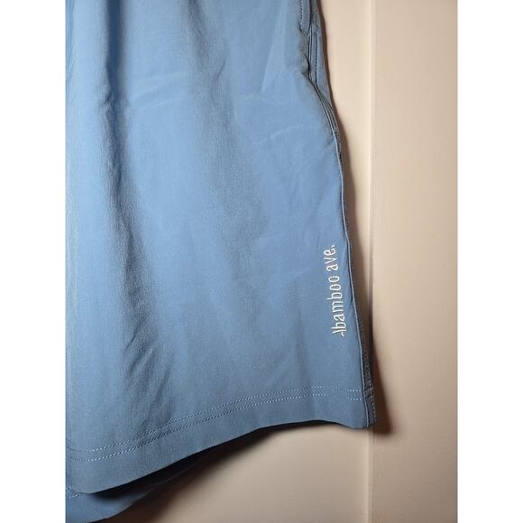 Bamboo Ave Shorts Mens Blue Boundless Lined Performance Gym Training Run XXL - Picture 2 of 6